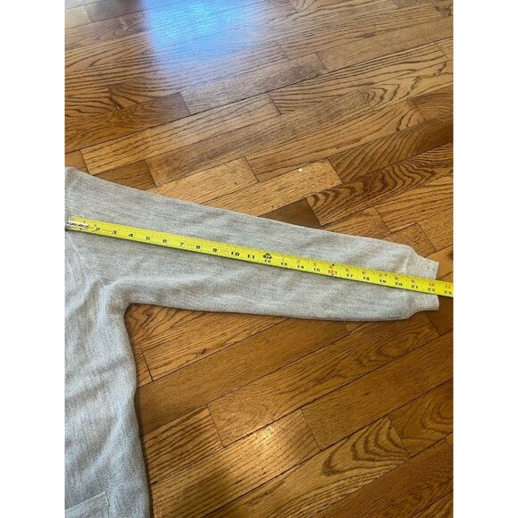 NWT Baby Alpaca Wool Blend Peru Unlimited Long Sleeve Large Gray Button Cardigan - Picture 8 of 11